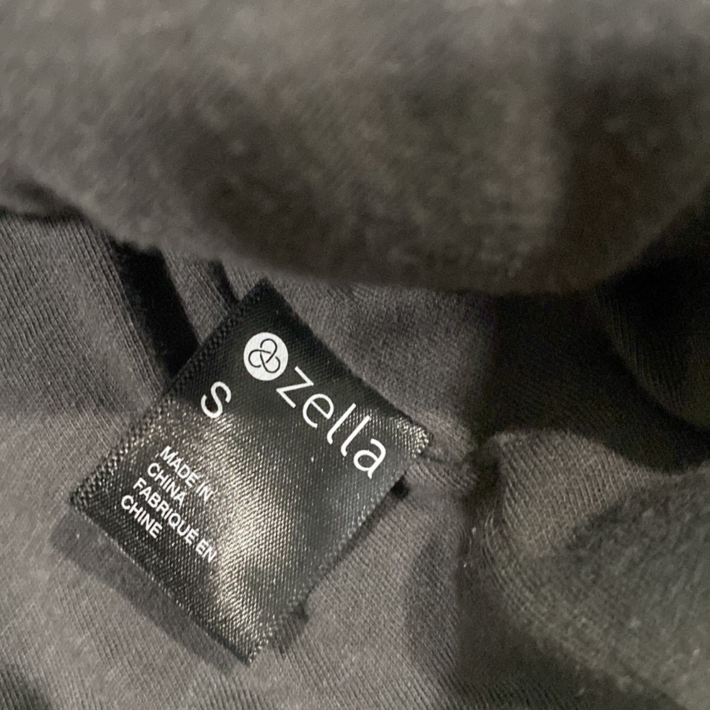Zella Faux Shearling Pullover Jacket Mix it Up 1/2 Zip Gray S - Picture 6 of 6